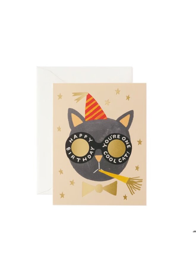 BIRTHDAY CAT CARD
