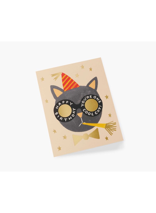 BIRTHDAY CAT CARD