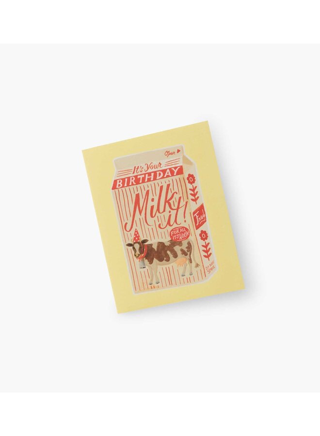 MILK IT BIRTHDAY CARD