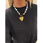 NANCY 18KGP HEART NECKLACE