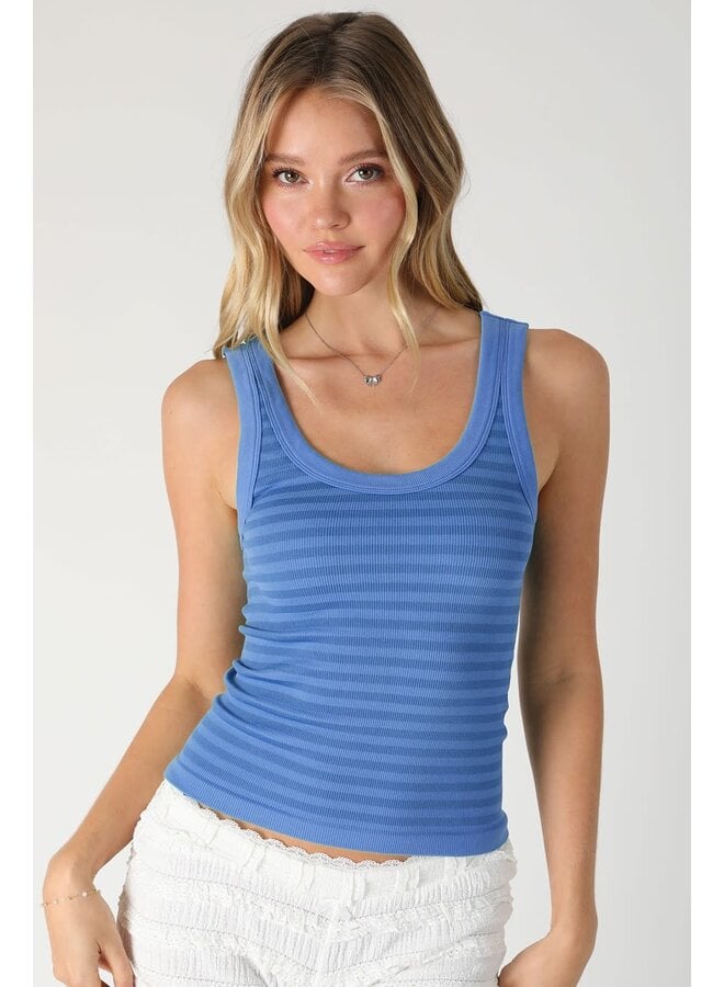 WEAR IT YOUR WAY STRIPED TANK-MARINA