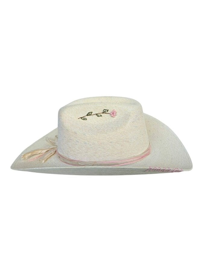 GIULIANA STRAW COWBOY CROWN HAT