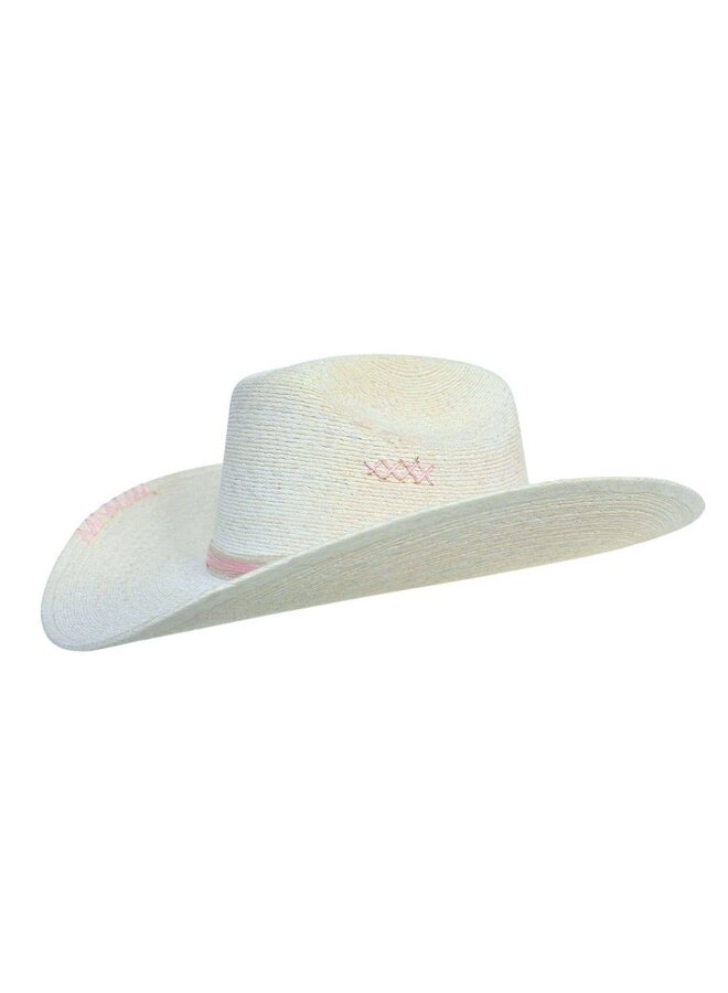 GIULIANA STRAW COWBOY CROWN HAT
