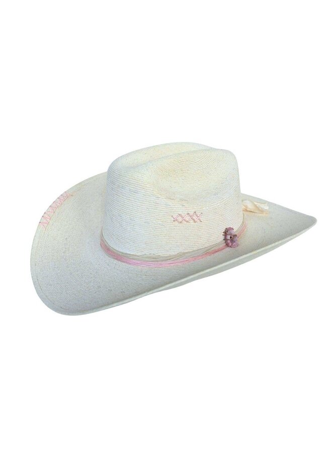 GIULIANA STRAW COWBOY CROWN HAT