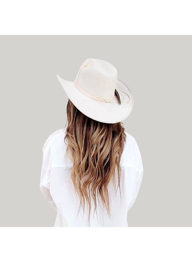 PAX COWBOY CROWN HAT-BEIGE
