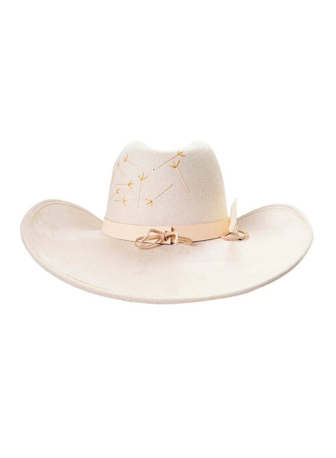 PAX COWBOY CROWN HAT-BEIGE