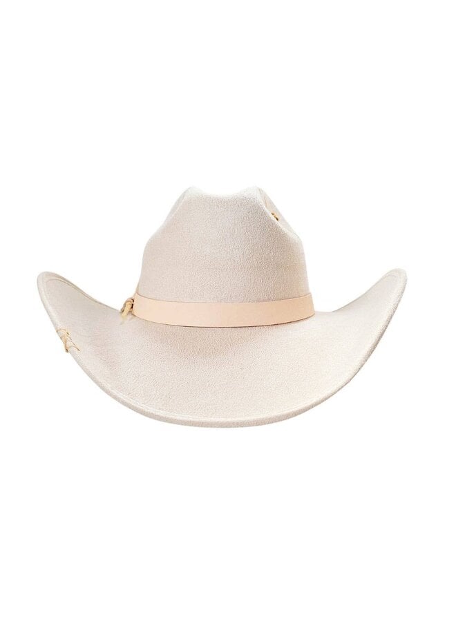 PAX COWBOY CROWN HAT-BEIGE
