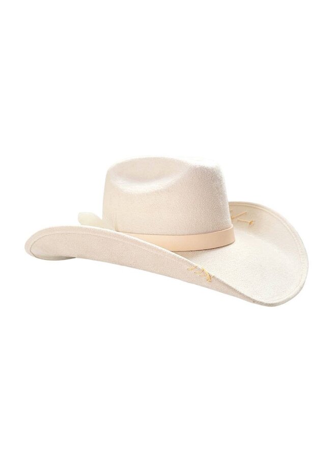 PAX COWBOY CROWN HAT-BEIGE