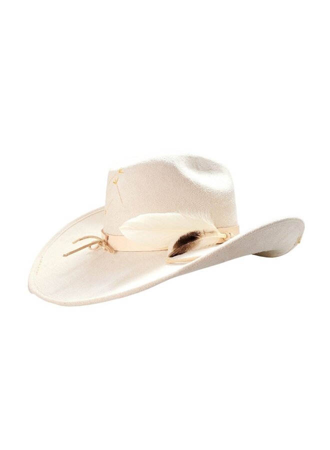PAX COWBOY CROWN HAT-BEIGE