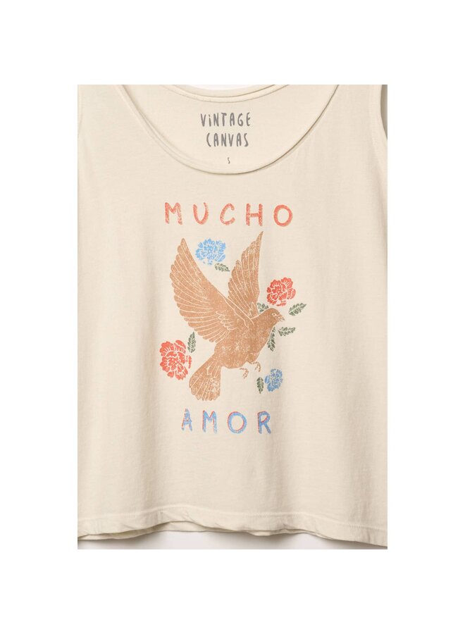 MUCHO AMOR GRAPHIC TANK TOP