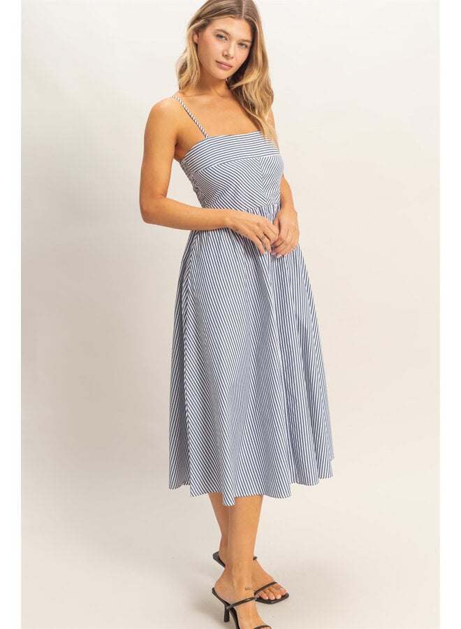 SUMMER LINENS & LINES DRESS