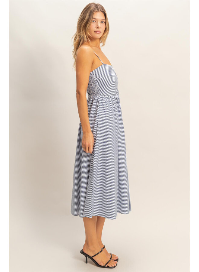 SUMMER LINENS & LINES DRESS