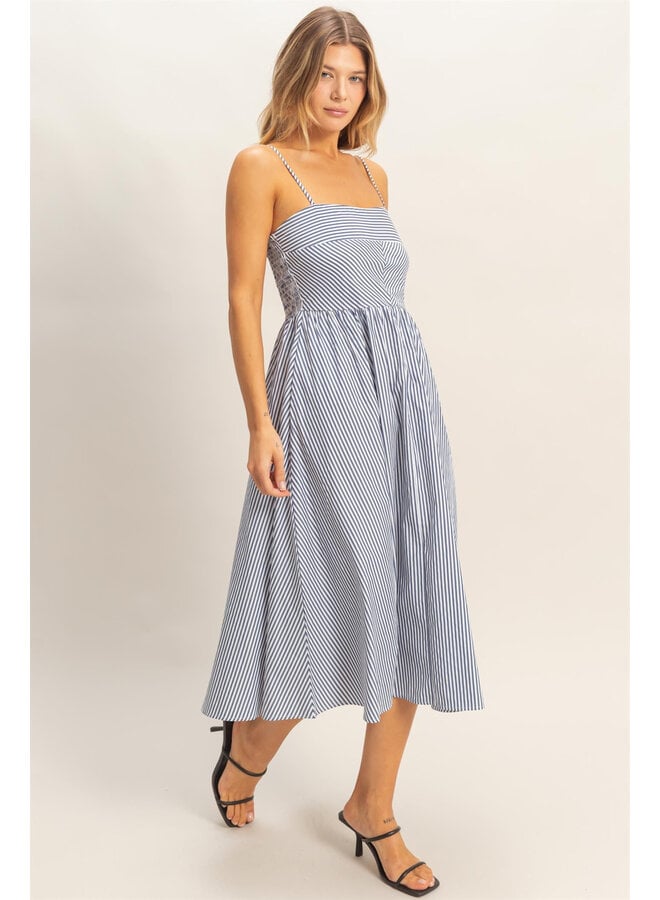SUMMER LINENS & LINES DRESS