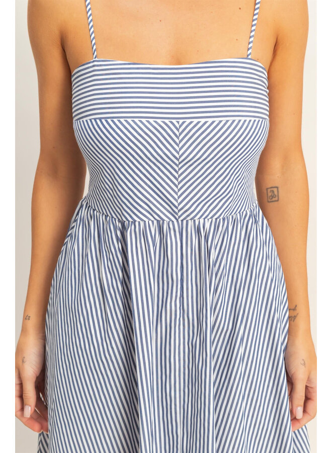 SUMMER LINENS & LINES DRESS
