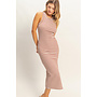 SIMPLY STRIPED MIDI TANK DRESS-BRICK