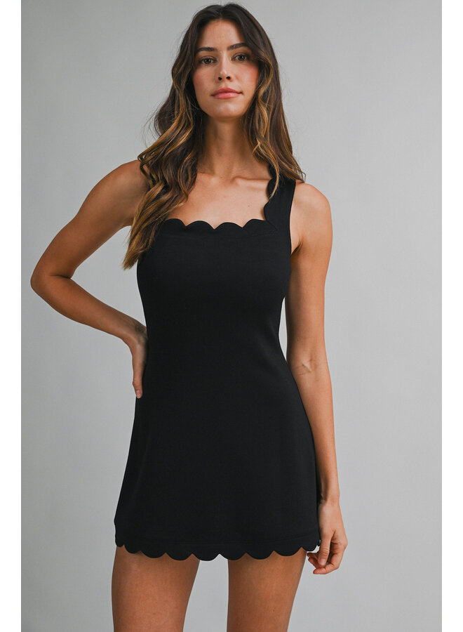 OFF DUTY SCALLOP DRESS