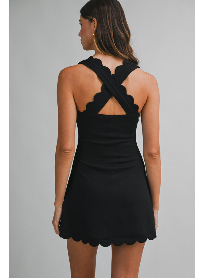 OFF DUTY SCALLOP DRESS