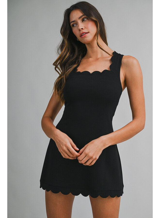 OFF DUTY SCALLOP DRESS