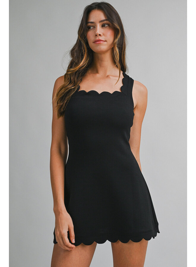OFF DUTY SCALLOP DRESS