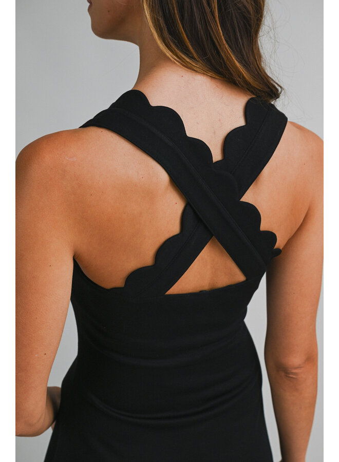 OFF DUTY SCALLOP DRESS