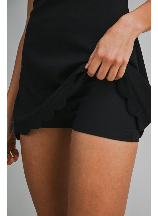 OFF DUTY SCALLOP DRESS