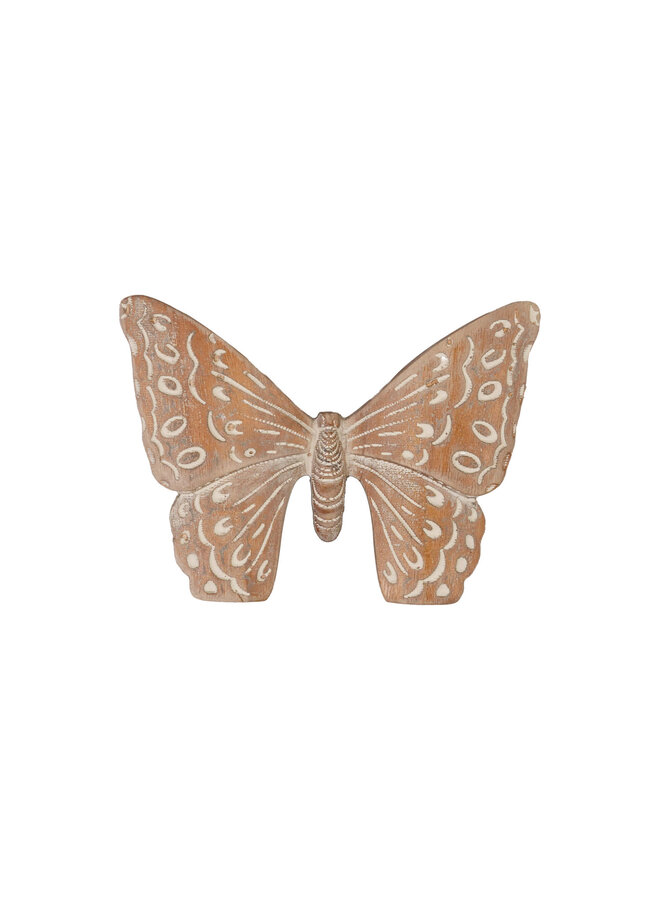 PAULOWNIA WOOD BUTTERFLY WALL DECOR