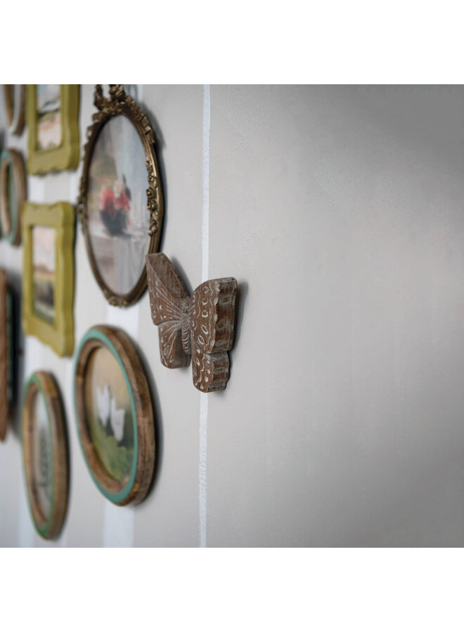 PAULOWNIA WOOD BUTTERFLY WALL DECOR