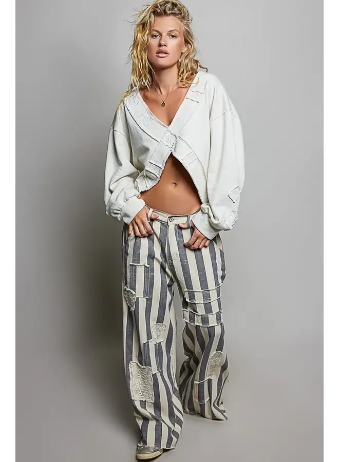 CROSS MY HEART TOP-OATMEAL