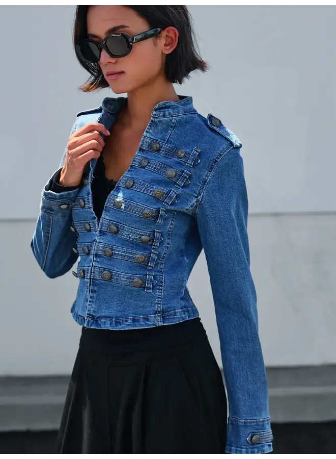 FEELING MILITARY DENIM JACKET