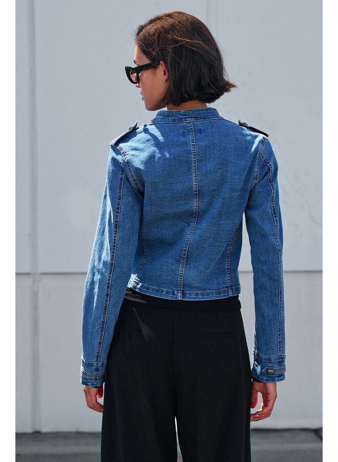 FEELING MILITARY DENIM JACKET