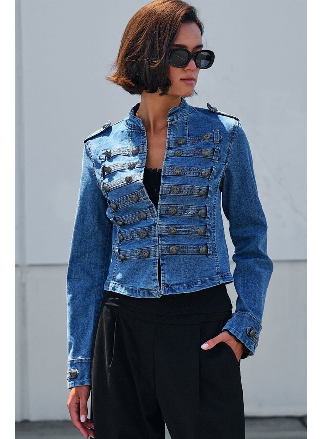 FEELING MILITARY DENIM JACKET