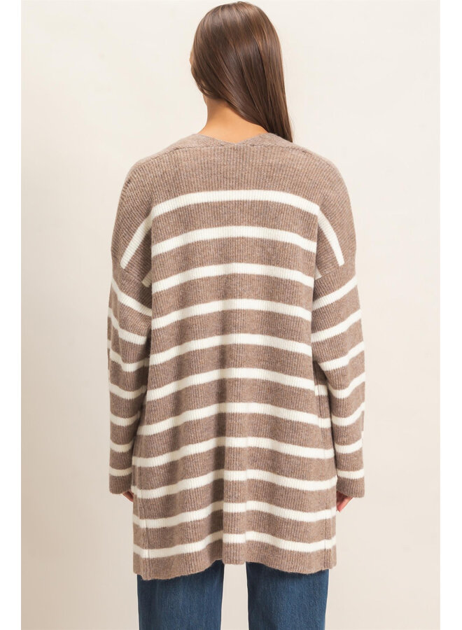 STRIPE IT AROUND CARDIGAN