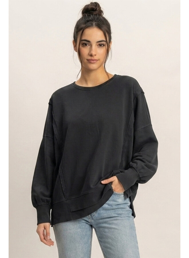 KEEPING IT CARGO SWEATSHIRT-BLACK