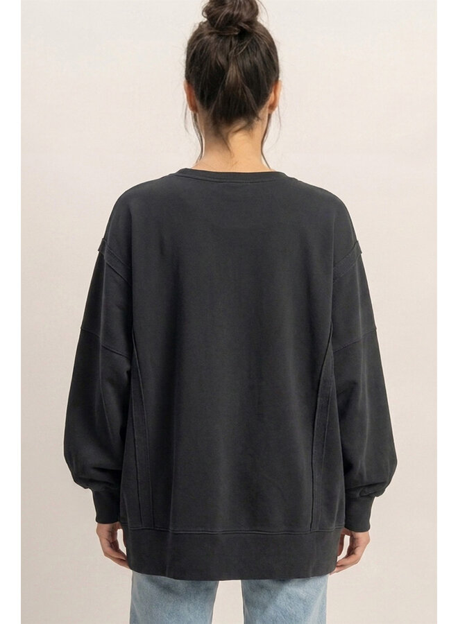 KEEPING IT CARGO SWEATSHIRT-BLACK