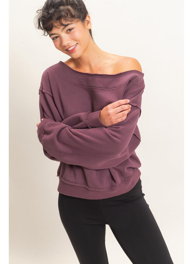 THE COZY CRUSH TOP-COCOA