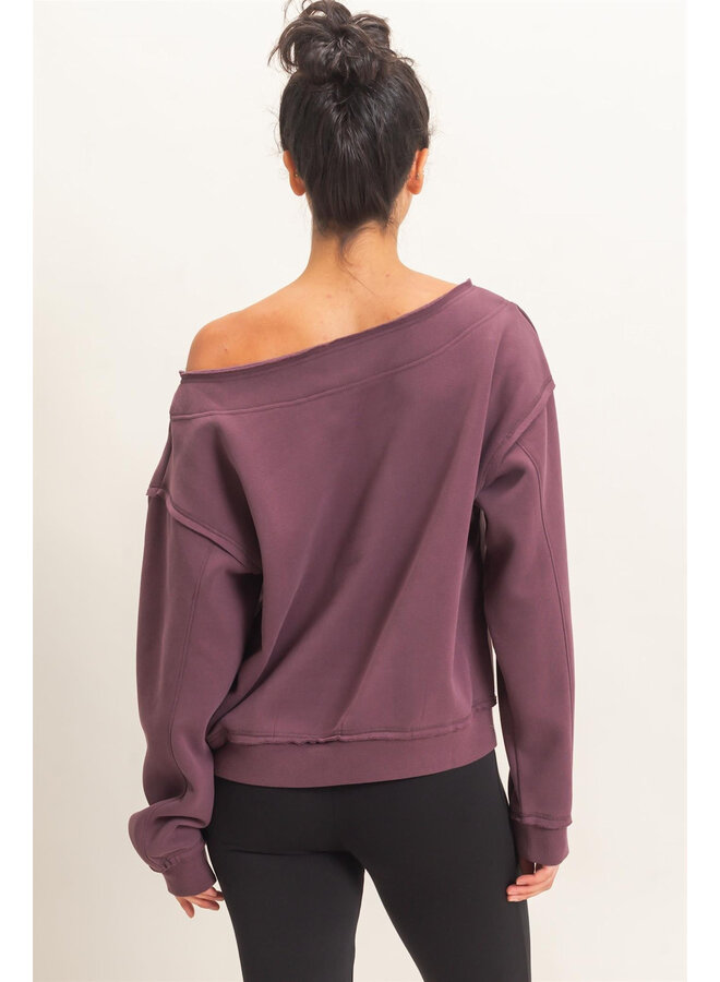 THE COZY CRUSH TOP-COCOA