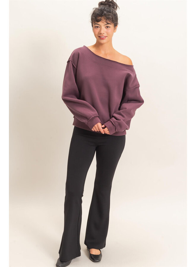THE COZY CRUSH TOP-COCOA