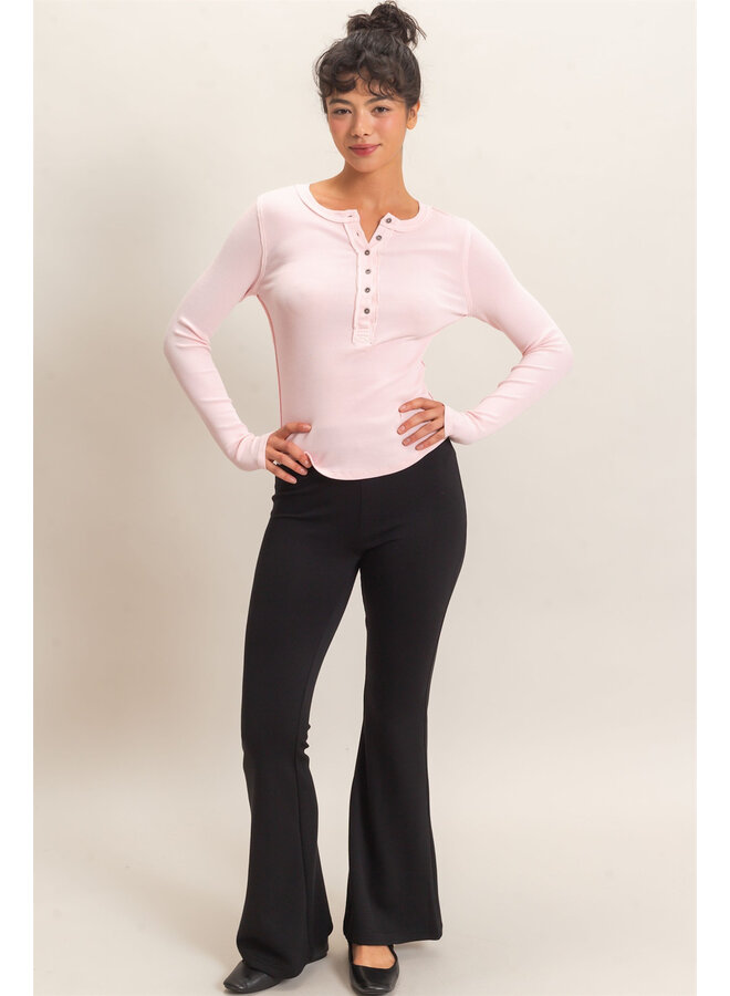CASUALLY CUTE LONG SLEEVE TOP-PINK