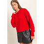 SEAM & SIMPLE SWEATER-RED