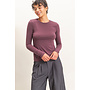 THE GO-TO LONG SLEEVE TOP-COCOA