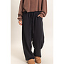 COZY CURVE SWEATPANTS-BLACK