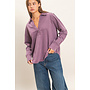 EFFORTLESS EVERYDAY LONG SLEEVE TOP-DARK CHERRY