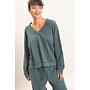 KEEPING IT COMFY MINERAL WASHED TOP