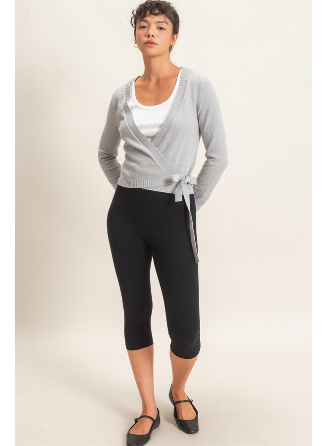 WRAP ME UP TOP-HEATHER GRAY