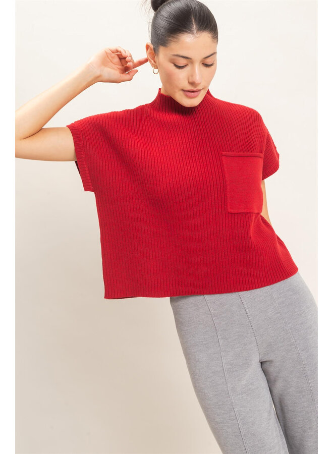 THE SCARLET DOLMAN SWEATER TOP