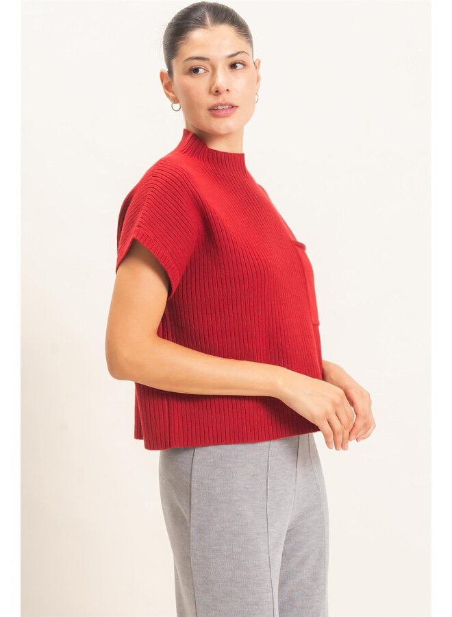 THE SCARLET DOLMAN SWEATER TOP
