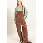 AUTUMN CALLING CORDUROY OVERALLS-BROWN