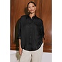 SIMPLY STYLED BUTTON DOWN TOP-BLACK