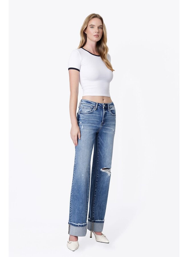 DUSTIN HIGH RISE WIDE LEG JEAN