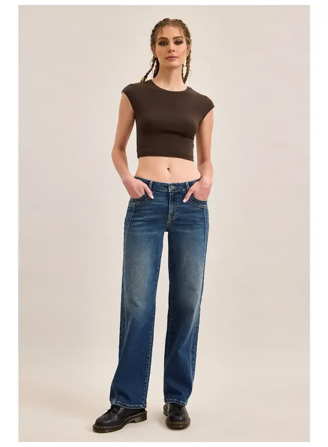 CADEN MID RISE CLASSIC STRAIGHT JEAN